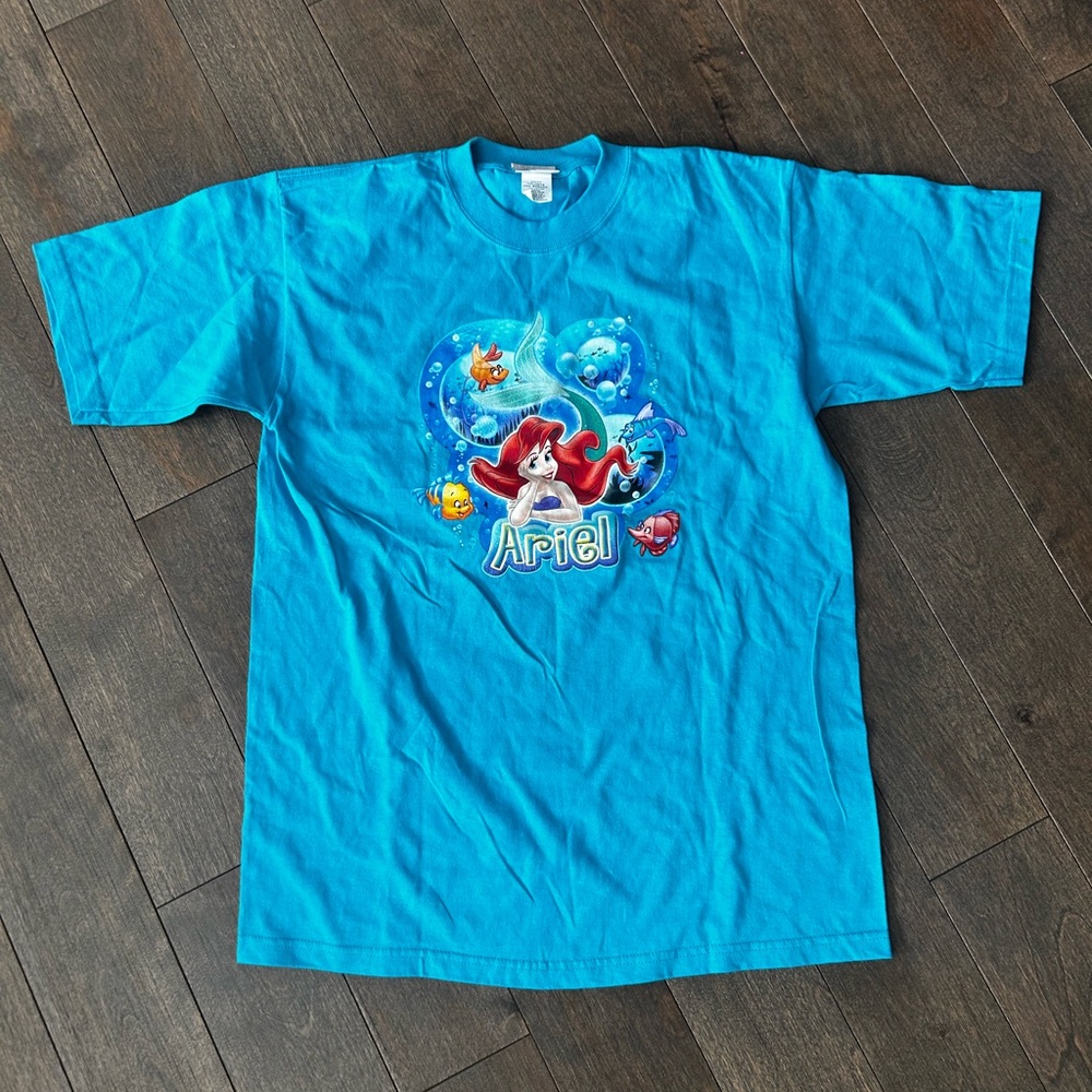Vintage Disney the‎ little mermaid Ariel t-shirt size L 10-12